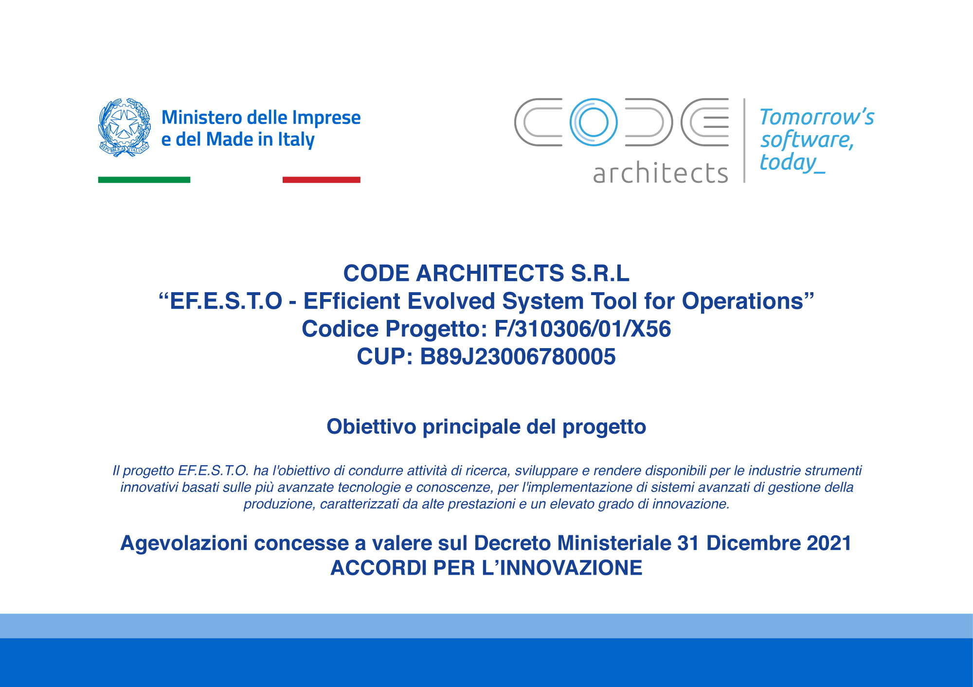 Ricerca e Sviluppo - Code Architects
